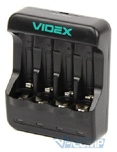 Зарядное устройство Videx VCH-N400, 4хAA/AAA, Black