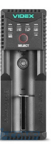 Зарядное устройство Videx U100, 1хAA/AAA, Black