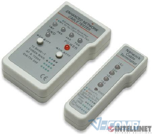 Тестер кабельний, RJ45. Remote, Intellinet RoHS konform