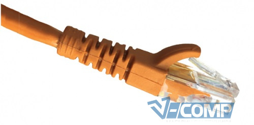 Патч-корд OK-Net  U/FTP 26AWG LZOH 1м, CAT6a, Orange (OK-PC9181-O-LSZH)