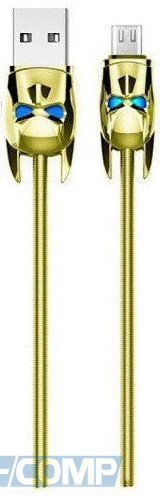 Кабель Hoco Shadows Knight U30 USB - microUSB, 1.2м, Gold (U30 microUSB Metal Gold)