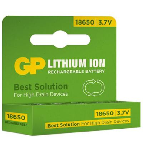 Аккумулятор GP Batteries 18650, 2200mAh, 1шт, 3.7V, Blister (GP1865T220)