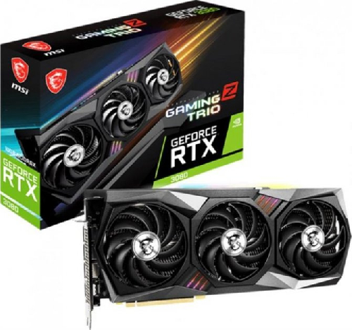 Видеокарта MSI GeForce RTX 3080 Gaming Z Trio 10G, 10Gb (RTX 3080 GAMING Z TRIO 10G)