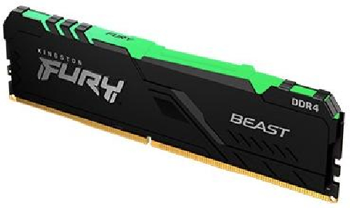 Оперативная память Kingston DDR4 2666Mhz 16Gb Fury Beast RGB (KF426C16BB1A/16)
