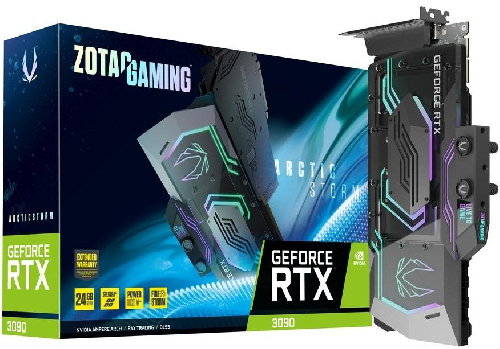 Видеокарта Zotac GeForce RTX 3090 ArcticStorm, 24Gb (ZT-A30900Q-30P)