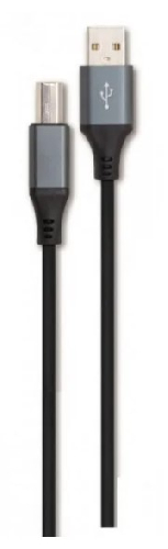 Кабель Cablexpert USB 2.0 AM/BM, 1.8м, Black (CCBP-USB2-AMBM-6)