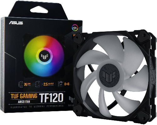 Кулер для корпусу Asus TUF Gaming TF120 ARGB, 120мм (90DA0030-B09000)