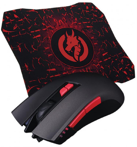 Комплект миша + килимок Piko FX72, Black (1283126489495)