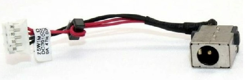 Разъем питания для ноутбука Acer PJ977 (5.5mm x 1.7mm), 4-pin, 10 см, с кабелем (A49103)