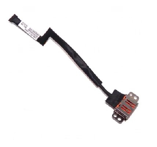 Разъем питания для ноутбука Lenovo PJ974 (bevel USB), 5-pin, 11 см, с кабелем (A49108)