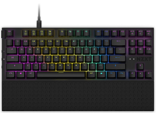 Клавіатура NZXT TKL Gateron Red Switches UK EN Layout, Black (KB-1TKUS-BR)