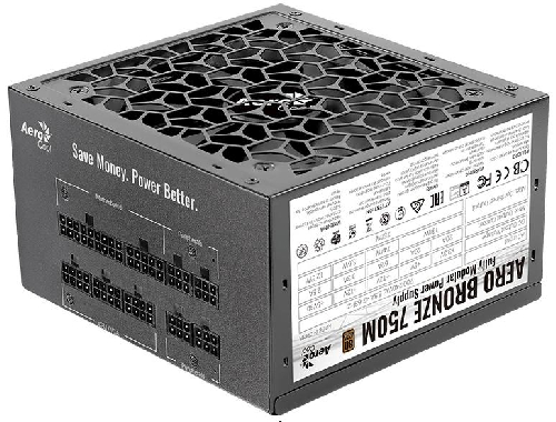 Блок живлення AeroCool Aero Bronze 750M Fully Modular, 750W (ACPB-AR75AEC.1M)