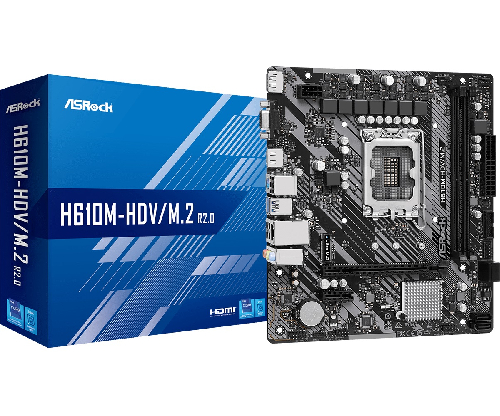 Материнська плата LGA1700 ASRock H610M-HDV/M.2 R2.0 (H610M-HDV/M.2 R2.0)