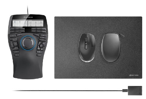 Комплект 2 миши + килимок 3DConnexion SpaceMouse Enterprise Kit 2, Black (3DX-700107)