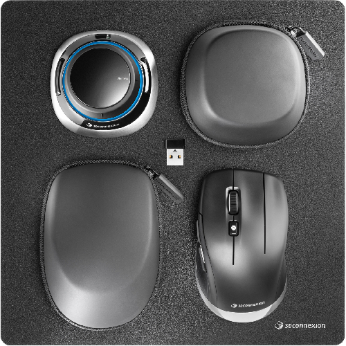 Комплект 2 миши + килимок 3DConnexion SpaceMouse Wireless Kit 2, Black (3DX-700108)