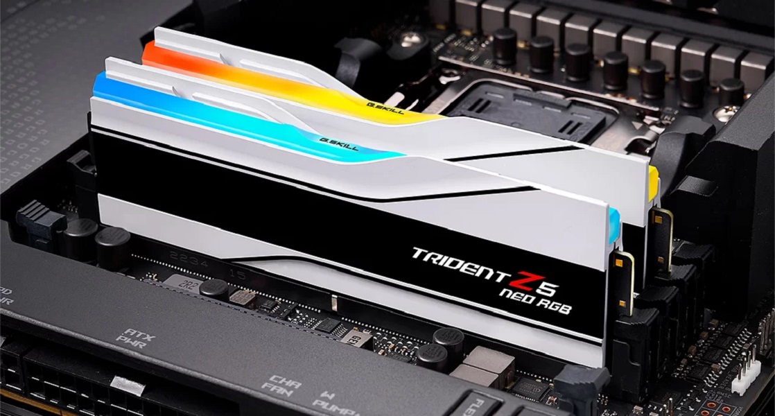 Оперативна пам′ять G.Skill DDR5 6000Mhz 32Gb (2x16Gb) Trident Z5 Neo RGB White (F5-6000J3036F16GX2-TZ5NRW)