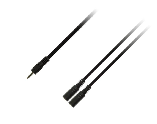 Кабель Piko Jack 3.5mm M -  2xJack 3.5mm F, 0.1м, Black (1283126473913)