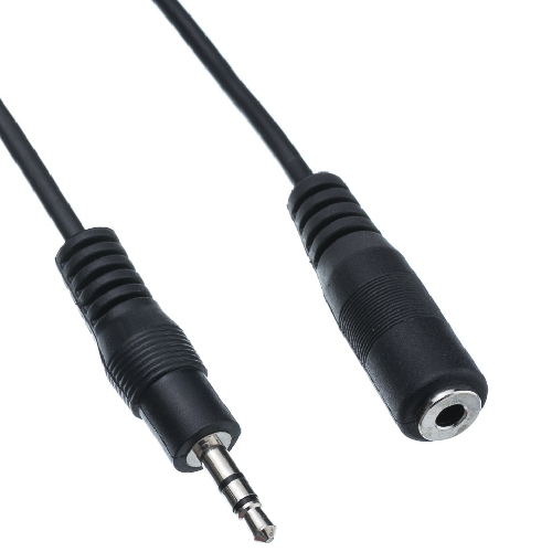 Кабель Piko Jack 3.5mm M -  Jack 3.5mm F, 3м, Black (1283126473920)