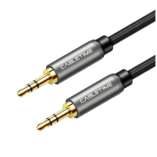 Кабель Cabletime Audio Jack 3.5mm M - Jack 3.5mm M 3pin, 1.8м, Black (CF10K)
