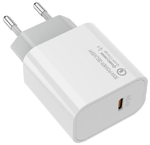 Мережевий зарядний пристрій ColorWay Power Delivery Port PPS USB Type-C (30W) White (CW-CHS038PD-WT)