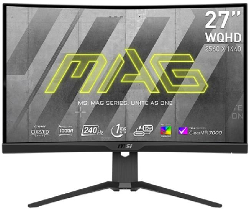 Монітор 27" MSI MAG 275CQRXF Curved, Black (MAG 275CQRXF)