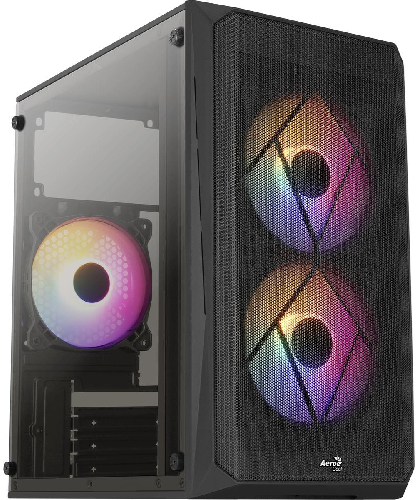 Корпус AeroCool CS-107-A-BK-v2 with Window, 600W, Black (ACCX-PC14002.11)