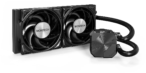 Система рідинного охолодження Montech HyperFlow Silent 240 Black, 2x120мм (HyperFlow Silent 240 (B))