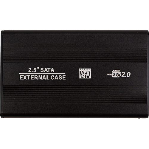 Зовнішня кишеня 2.5" PowerPlant для HDD/SSD USB 2.0, Black (HC380039)