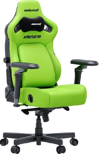 Геймерське крісло Anda Seat Kaiser 4 V2 PVC Size XL, Cyber Green (AD12YDDC-XLL-20-C-PV/C-03)