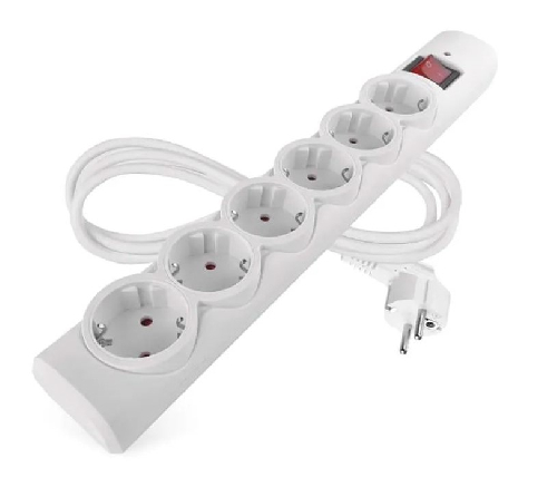 Мережевий фільтр EMOS P54217 6р/5м, White (EMOS P54217)