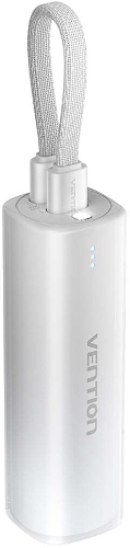 Універсальна мобільна батарея Vention 20W PD USB-C In/Out Lightning In/Out with cable, 5 000mAh, Gray (FHWM0)