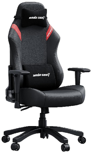Геймерське крісло Anda Seat Luna Size L, Black/Red (AD18-44-BR-PV)