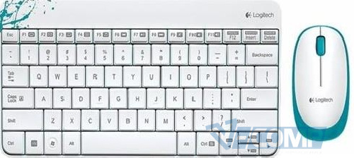 Logitech Wireless Combo MK240, USB, White