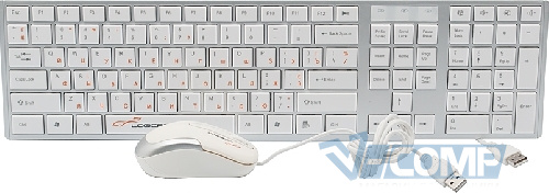 Logicpower LP-KM 102, USB, White