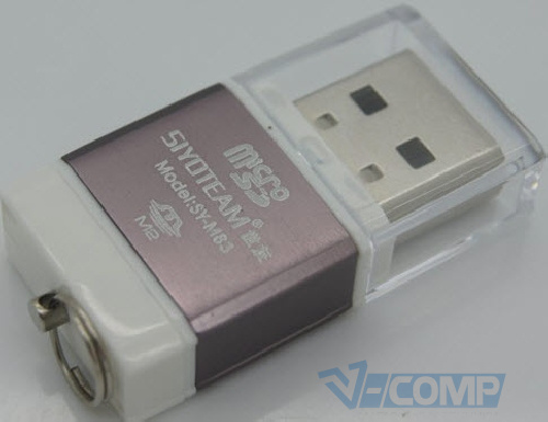 Картридер внешний Siyoteam SY-M83 USB 2.0 MicroSD/M2 Metal