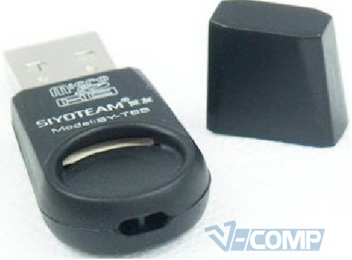 Картридер внешний Siyoteam SY-T65 black USB 2.0 MicroSD