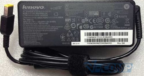 Блок питания для ноутбука Lenovo 20V 3.25A 65W (ADLX65NLC3A USB+pin Прямоугольный) ORIGINAL