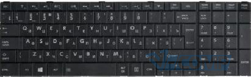 Клавиатура для ноутбука Toshiba Satellite C50 C50D C55 C55D, RU, Black
