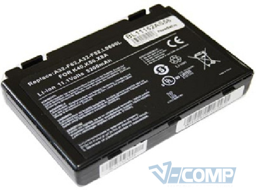 Аккумулятор для ноутбука Asus A32-F82 K50 11.1V 5200mAh