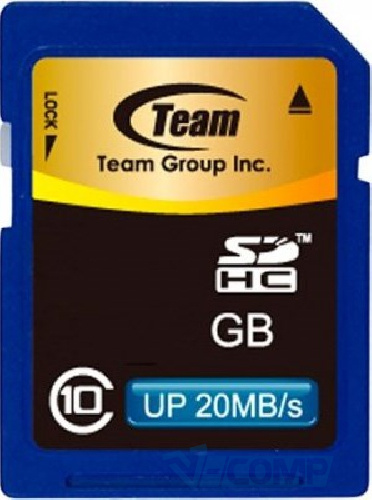 Карта памяти Team SDHC, 16Gb, Class 10 (TSDHC16GCL1001)