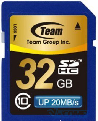 Team SDHC, 32Gb, Class 10 (TSDHC32GCL1001)