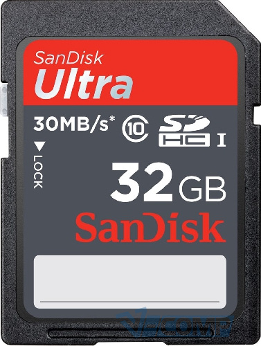 SanDisk SDHC Ultra UHS-I, 32Gb, Class 10 (SDSDU-032G-U46)