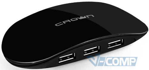 USB концентратор Crown USB 2.0 HAB Hi-speed Black (CMH-B20)