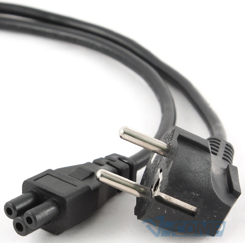Кабель питания 220V для ноутбука Cablexpert CEE 7/17 - C5, 1.8м, Black