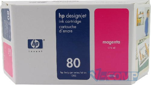 HP Картридж DJ No. 80 DesignJ1050/ 1055 Magenta (C4874A)