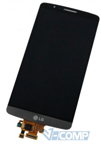 Дисплей LG D855, D858, D859 Optimus G3 with touchscreen with frame grey orig