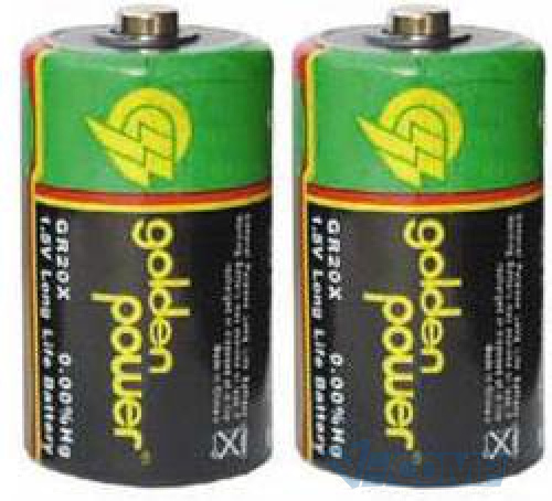 Батарейки R20 Golden Power Long Life D солевые 2 шт.