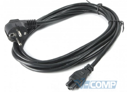 Кабель питания 220V Cablexpert CEE 7/17 - C5, 3м, Black (PC-186-ML12-3M)