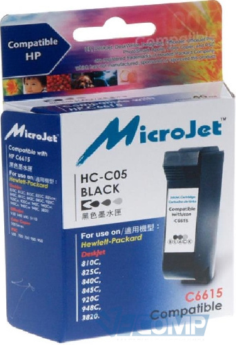 MicroJet Картридж для HP №15 Black (HC-C05)