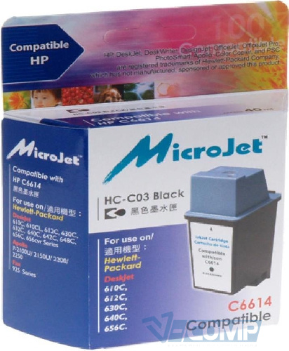 MicroJet Картридж для HP №20 Black (HC-C03)